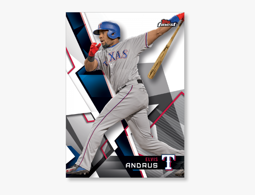 Elvis Andrus 2018 Topps Finest Baseball Base Poster - Poster, HD Png Download, Free Download