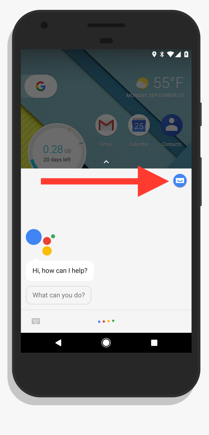 Google Assistant Explore Button - Google Assistant, HD Png Download, Free Download