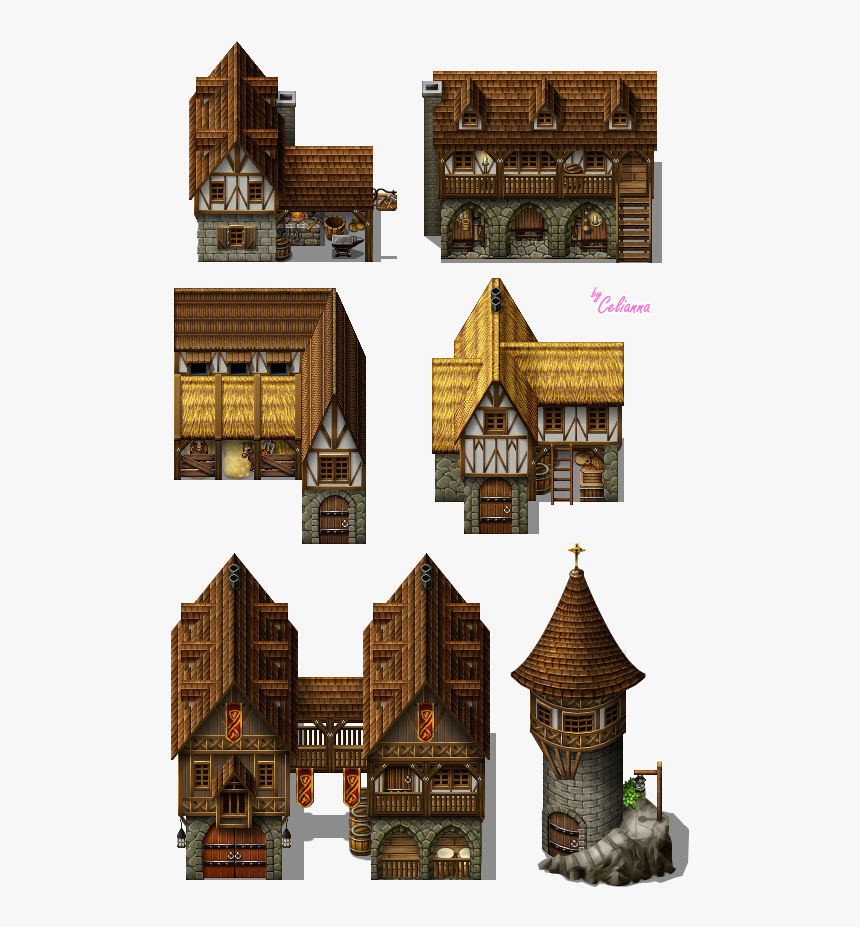 Rpg Maker Mv Tilesets Medieval, HD Png Download, Free Download