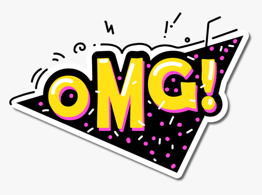 #omg #ohmygod #tumblr #png #sticker #overlay #black - Pop Art Stickers Png, Transparent Png, Free Download