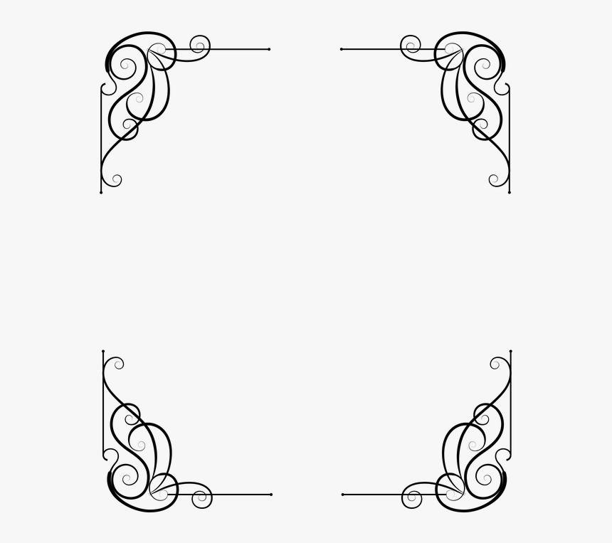 Victorian, Art Deco, Frame, Border, Deco, Corner - Border Deco, HD Png Download, Free Download