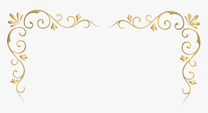 Transparent Corner Border - Corner Gold Border Png, Png Download, Free Download