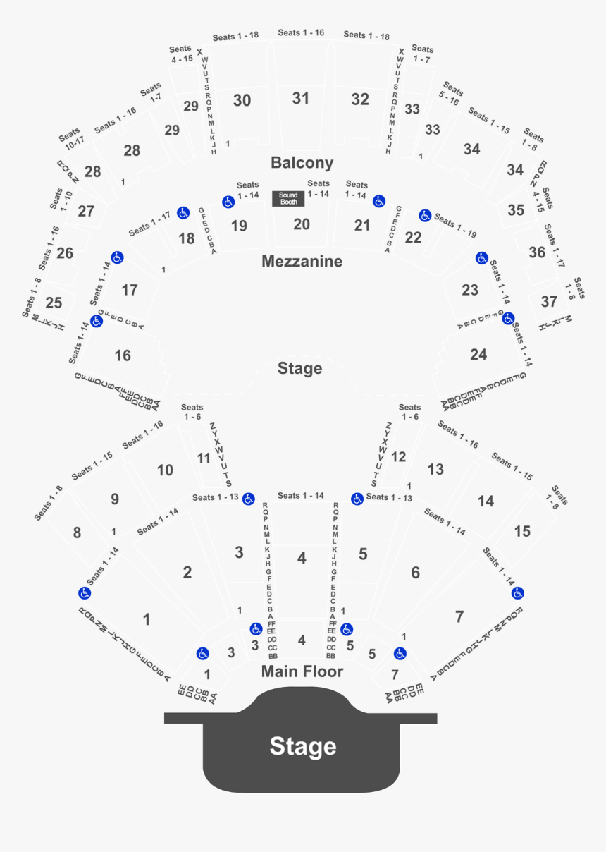 Grand Ole Opry Standing Room Seating Chart, HD Png Download, Free Download