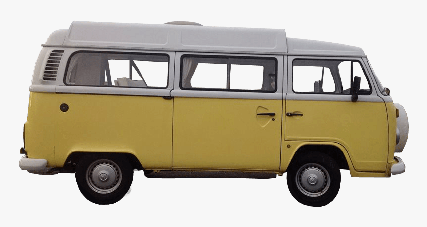 Vw Camper Van Yellow Transparent Image - Yellow Volkswagen Bus Png, Png Download, Free Download