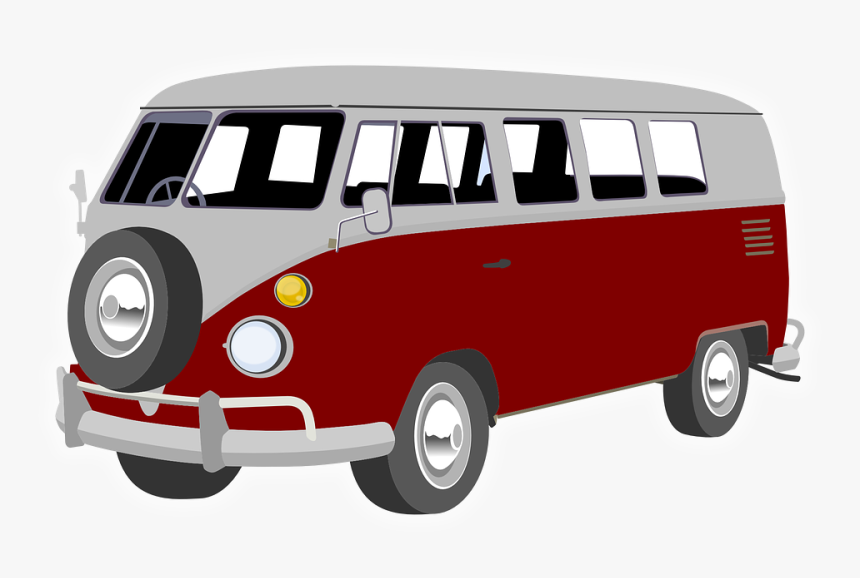 Camper, Beetle, Bus, Retro, Traveling, Van, Classic - Van Clipart Red, HD Png Download, Free Download