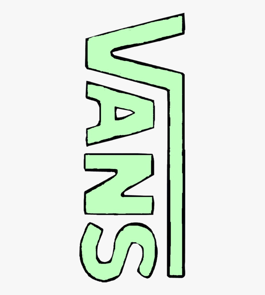 Green Stickers Aesthetic Vans, HD Png -