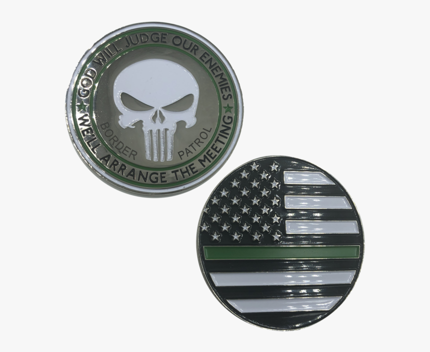 Picture 1 Of - Thin Blue Line Challenge Coin With Knight, HD Png Download, Free Download