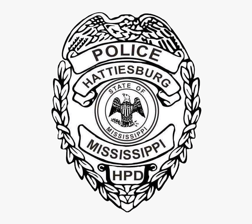 Transparent Police Badge Clipart - Hattiesburg Police, HD Png Download, Free Download