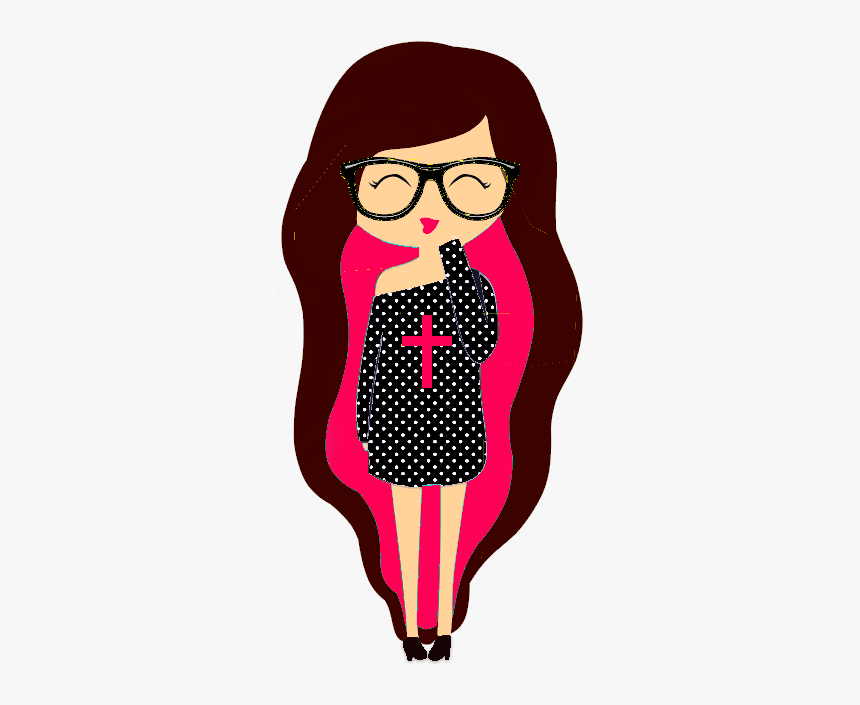 Drawing, Hipster, And Glasses Image - Munequita Hipster Png, Transparent Png, Free Download