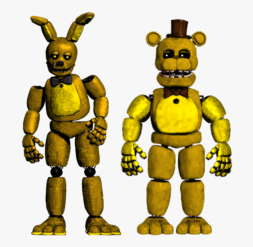 Golden Freddy And Spring Bonnie , Png Download - De Golden Freddy 2, Transparent Png, Free Download