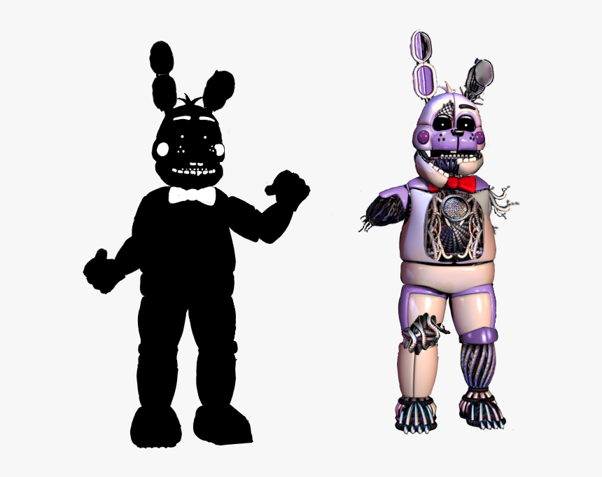 Funtime Shadow And Old Bonnie By Fnaf Fan201 - Fnaf Bendy And The Ink Machine, HD Png Download, Free Download