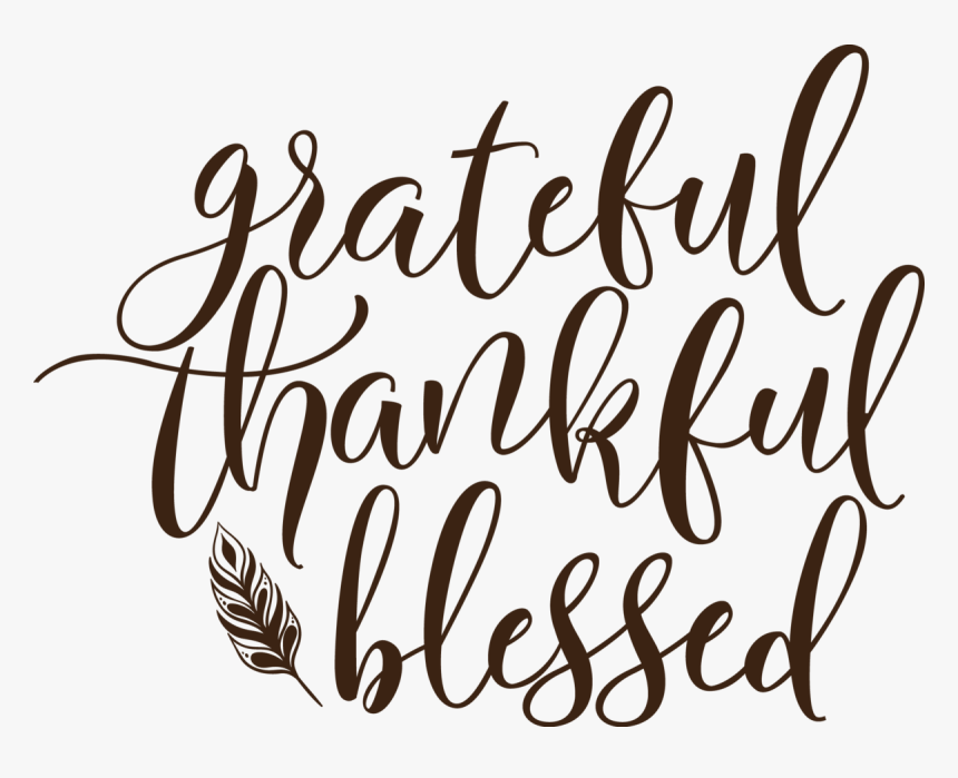 Clip Art Grateful Thankful Blessed Png, Transparent Png - kindpng.