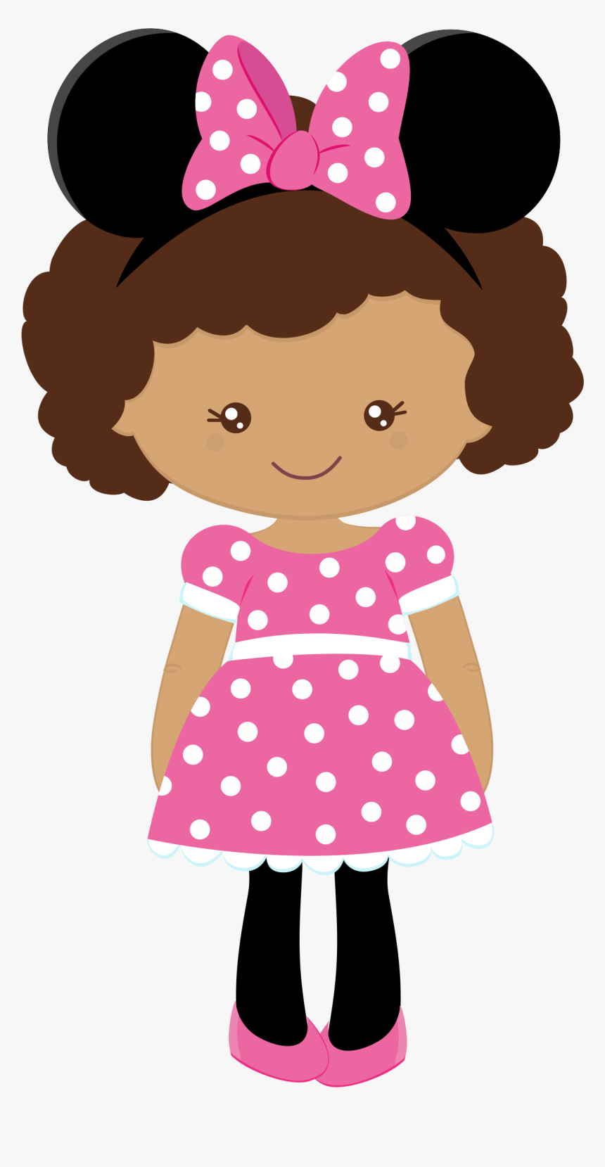 Transparent Minnie Mouse Png - Pink Minnie Mouse Drawing, Png Download, Free Download