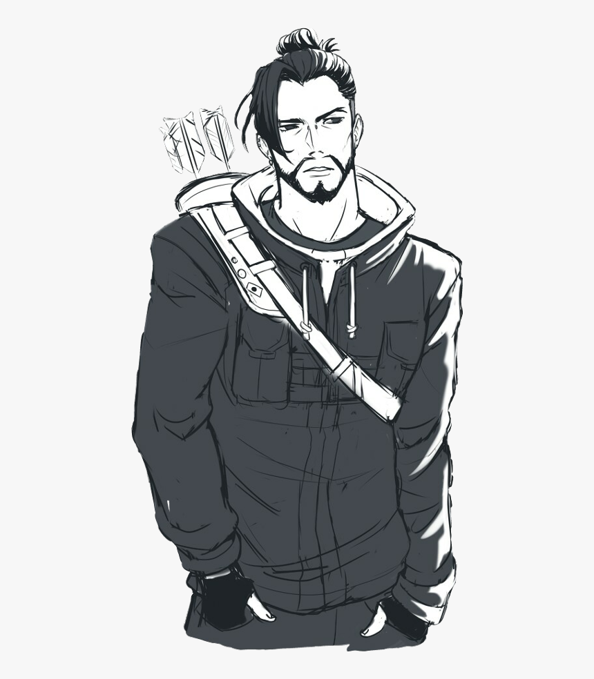 Transparent Hanzo Face Png - Overwatch Hipster Hanzo, Png Download, Free Download