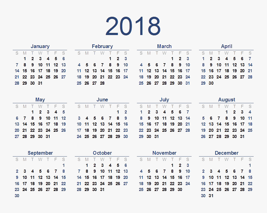 2018 Calendar Png Background - Shab E Meraj 2018 Date, Transparent Png, Free Download