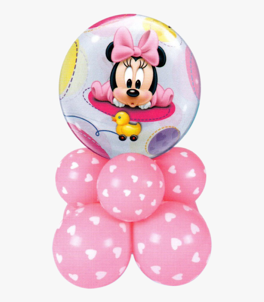 Minnie Mouse Baby Girl Super Design - Minnie Mouse Balloons Png, Transparent Png, Free Download