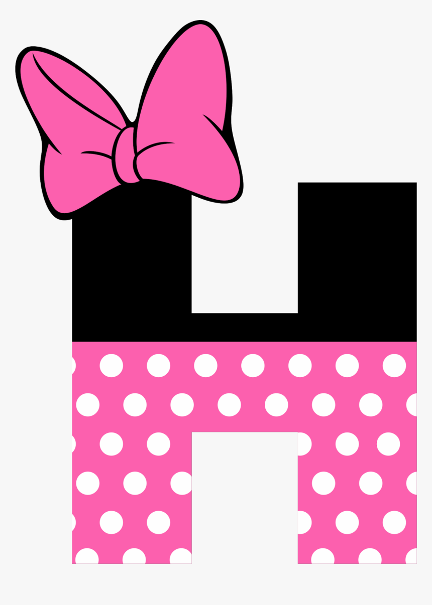 Clipart Letters Minnie Mouse - Minnie Mouse Alphabet, HD Png Download, Free Download