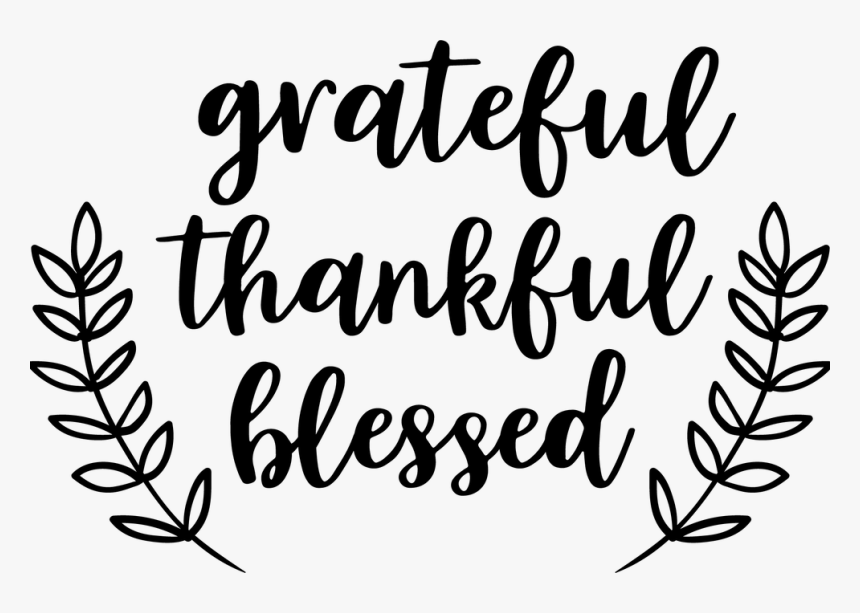 Grateful Thankful Blessed Stencil, HD Png Download, Free Download