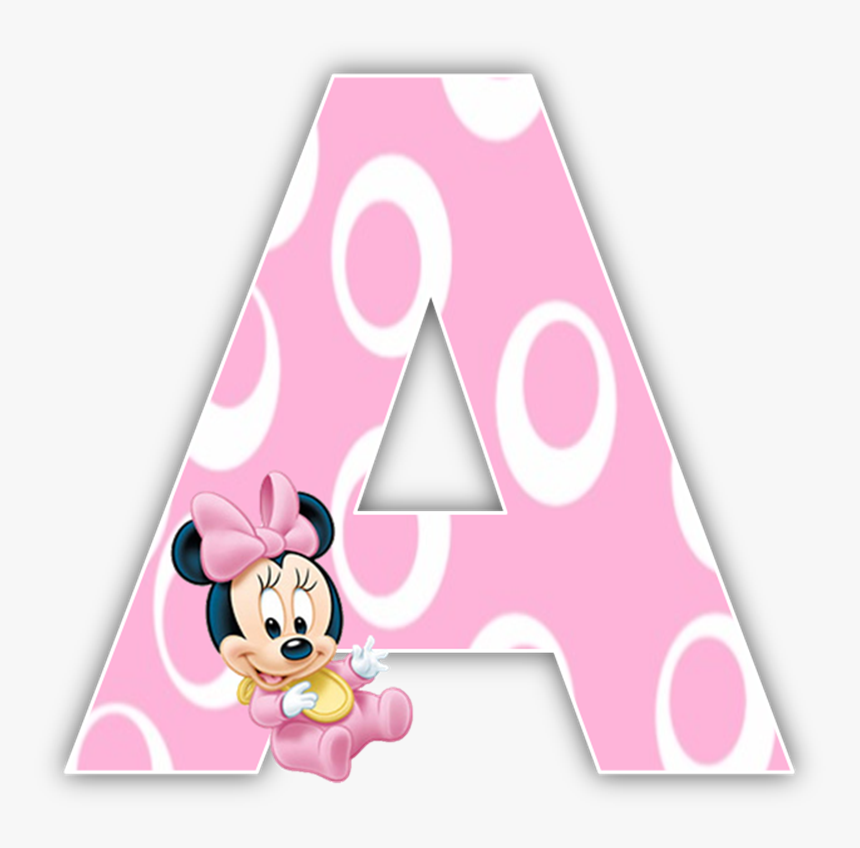 Baby Minnie Mouse 1st Birthday Party Alphabet & Numbers - Letras De La Minnie Bebe, HD Png Download, Free Download