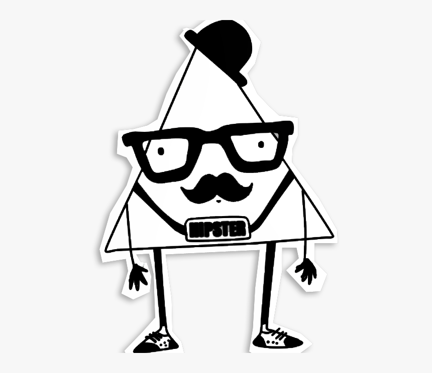 Png Tumblr Transparent Hipster - Hipster Stickers Black And White, Png Download, Free Download