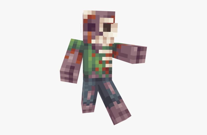 Minecraft Zombie Png - Pajamas, Transparent Png, Free Download