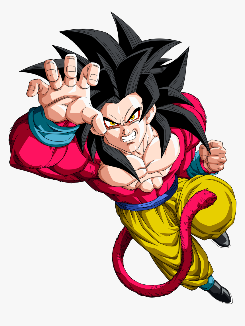 Goku Clipart Wikia - Dragon Ball Z Goku Ssj4, HD Png Download, Free Download