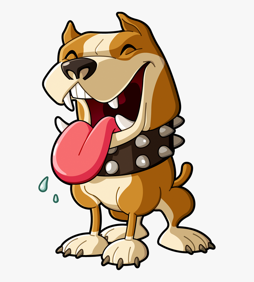 Happy Pitbull By - Cartoon Pitbull, HD Png Download, Free Download