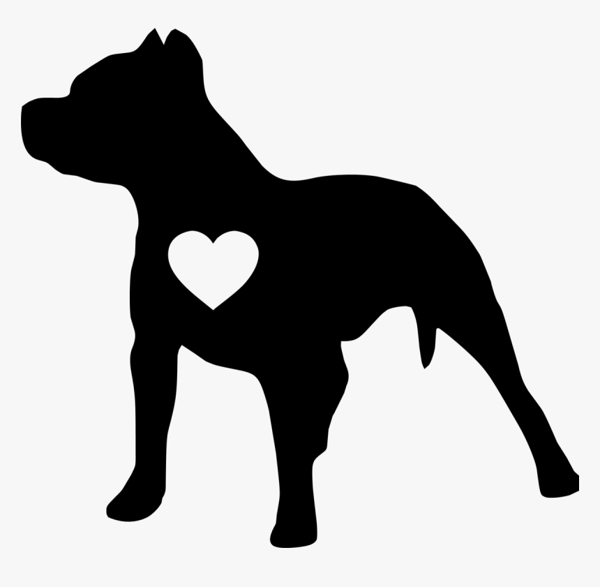 Pit Bull Silhouette, HD Png Download, Free Download