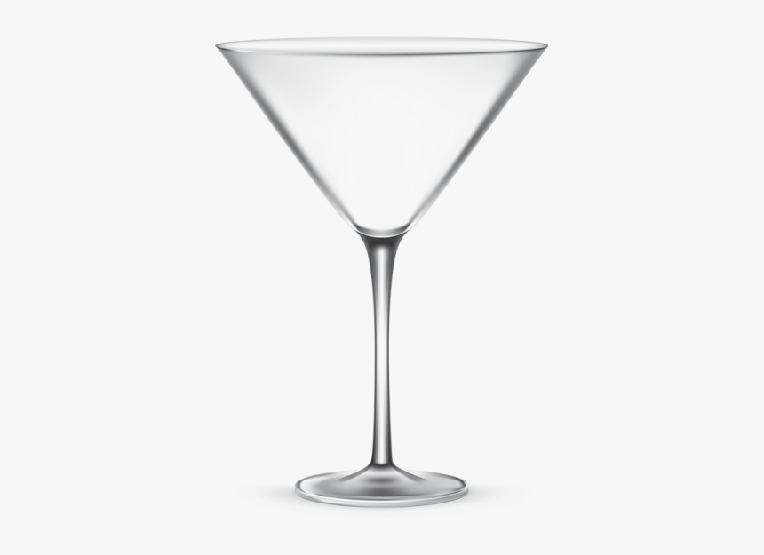 Tall Transparent Glass And Transparent Background - Transparent Cocktail Glass Png, Png Download, Free Download