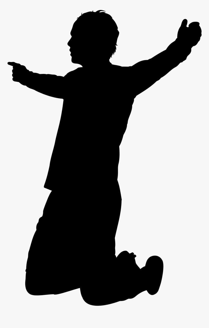 But Big Image Png - Man On Knees Silhouette, Transparent Png, Free Download