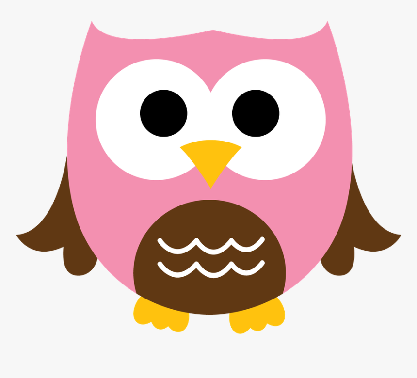 Transparent Owl Clip Art - Brown And Pink Baby Owls, HD Png Download, Free Download