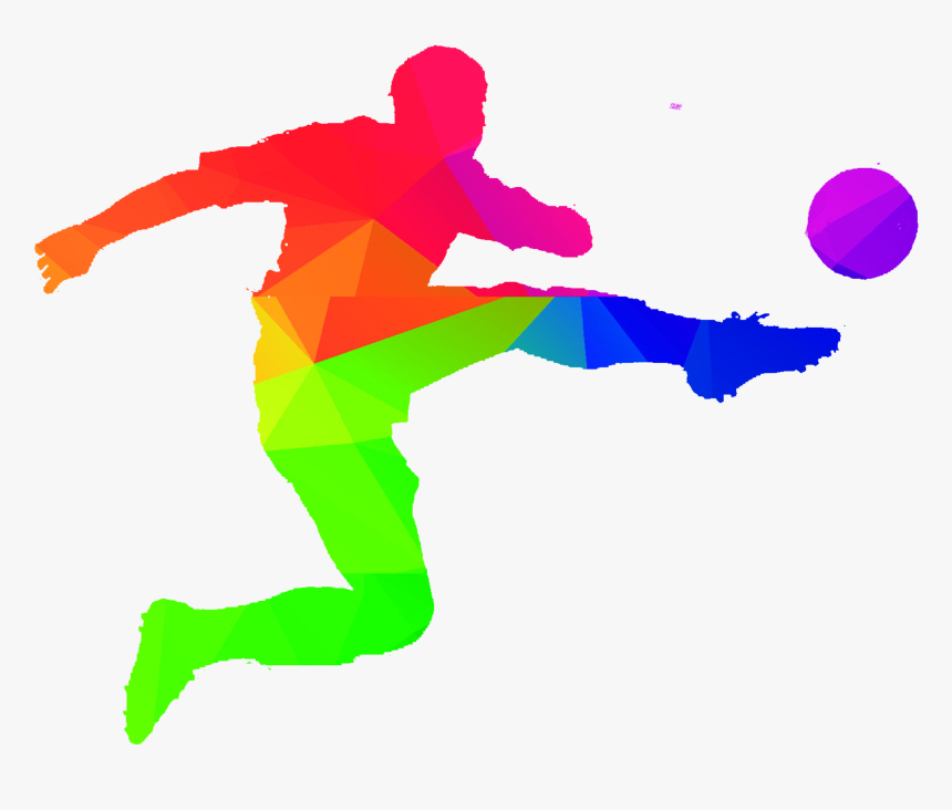 Colors Clipart Football Player - Soccer Player Clipart, HD Png Download, Free Download
