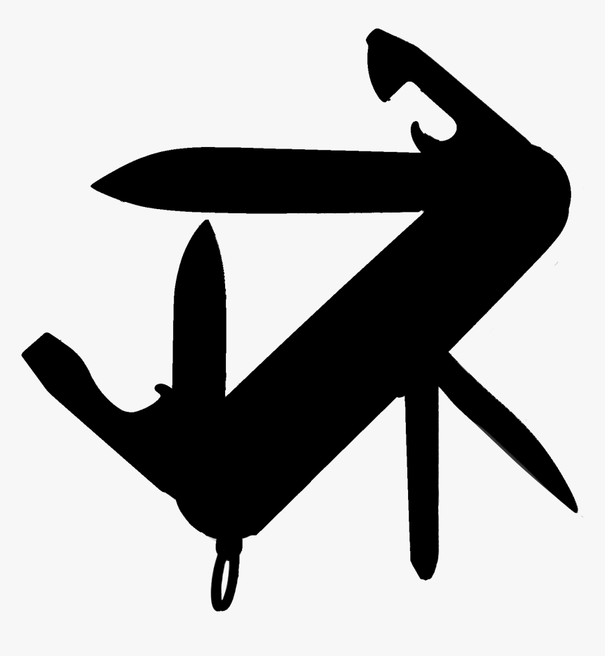 Transparent Swiss Army Knife Png - Swiss Army Knife Silhouette, Png Download, Free Download