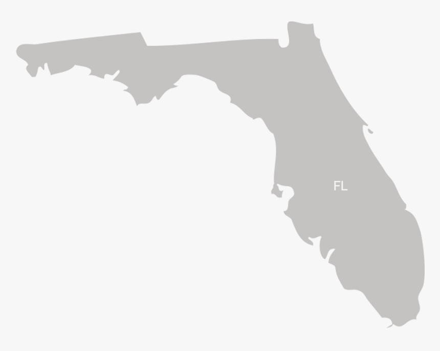 Florida Silhouette Png - Florida 2016 Election Map, Transparent Png, Free Download