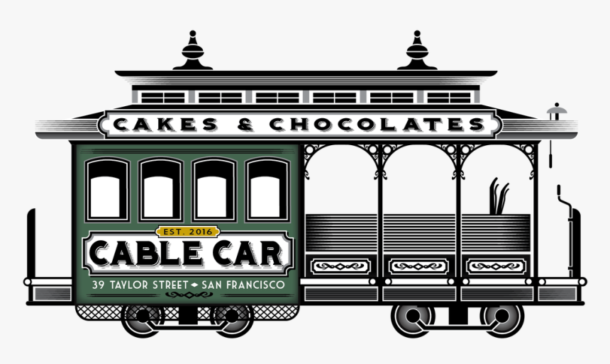 Transparent Train Silhouette Png - Clipart Cable Car San Francisco, Png Download, Free Download