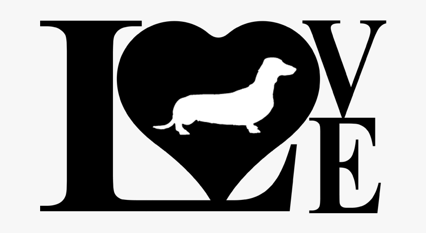 Love Weiner Dog Svg, HD Png Download - kindpng