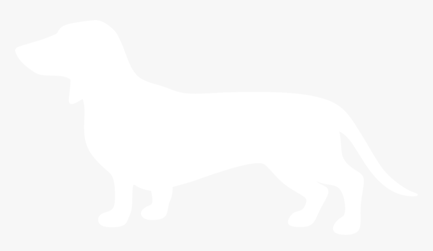 White Dachshund Silhouette, HD Png Download, Free Download