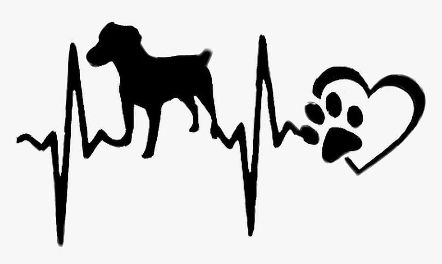 Dog Sticker By - Husky Heartbeat Tattoo, HD Png Download, Free Download