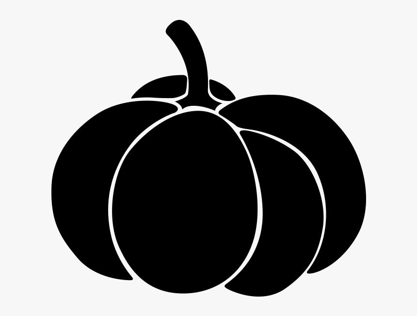 Pumpkin Art Vector Graphics Illustration Silhouette - Pumpkin Silhouette Pn...