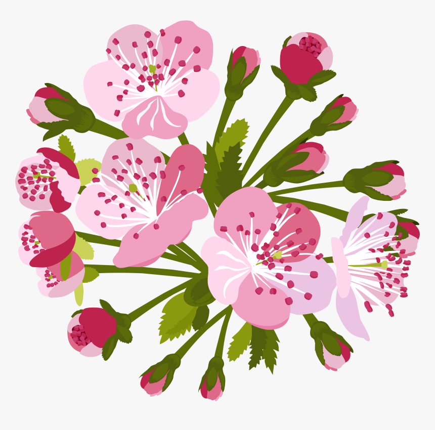 Spring Flowers Clip Art - Clip Art, HD Png Download, Free Download