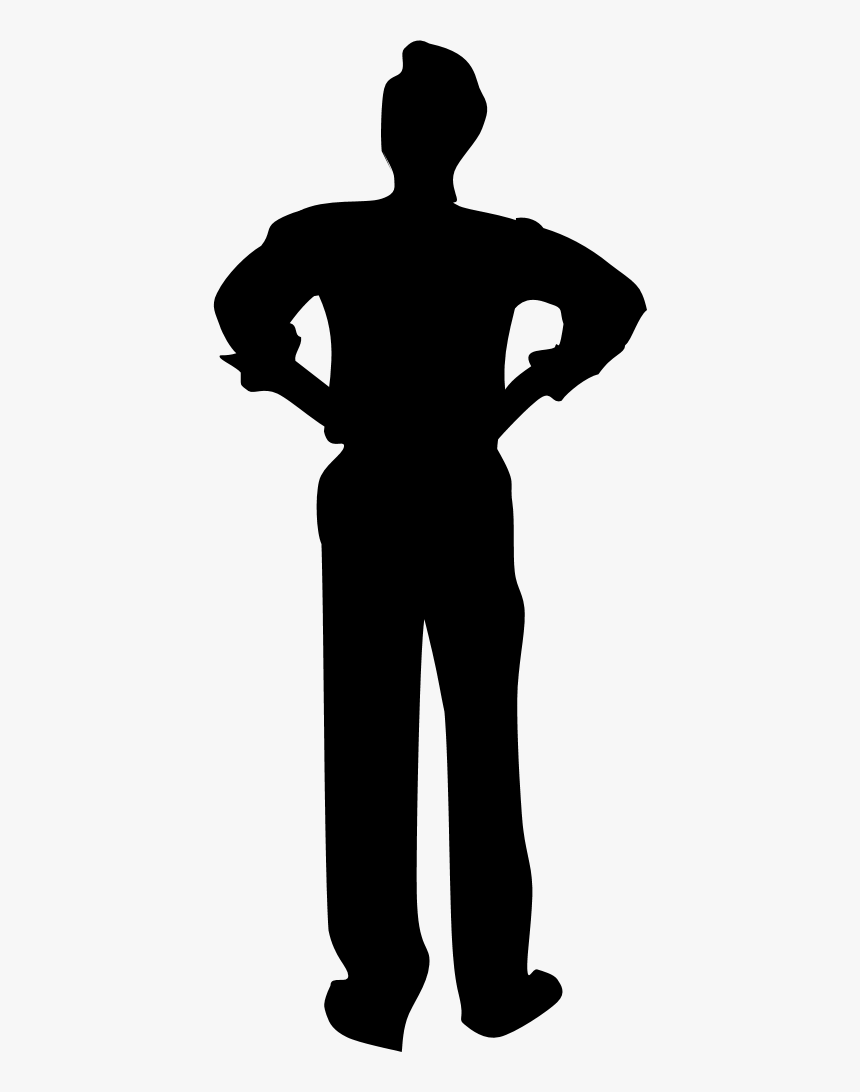 Silhouette Black Man - Silueta Hombre Negro Png, Transparent Png, Free Download