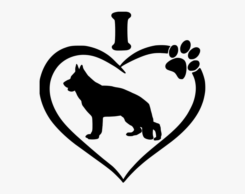 Transparent German Shepherd Silhouette Png - Bernese Mountain Dog Love, Png Download, Free Download