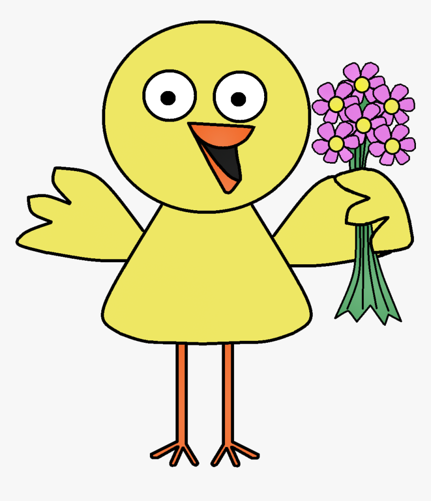 Graphics By Ruth - Spring Bird With Flowers Clipart, HD Png Download, Free Download