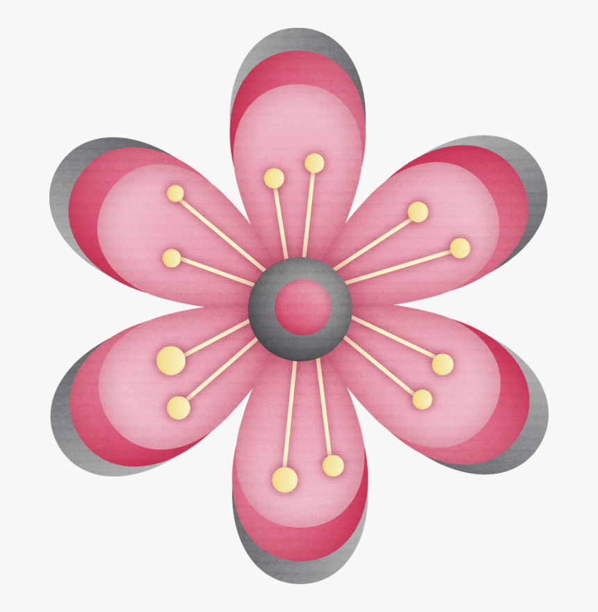 Spring Clipart Png , Png Download - Flower Scrapbook Clipart Hd, Transparent Png, Free Download