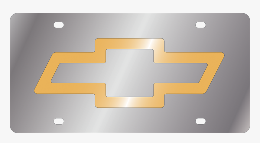 Chevrolet - Ss Plate - Chevrolet Bowtie - Chevrolet Bowtie Outline Gold, HD Png Download, Free Download