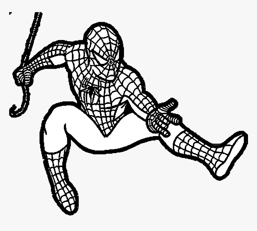 Spiderman Clipart Black And White, HD Png Download, Free Download