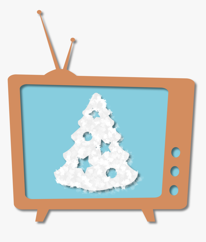 Christmas Tv Clip Arts - Tv With Christmas Clipart, HD Png Download, Free Download