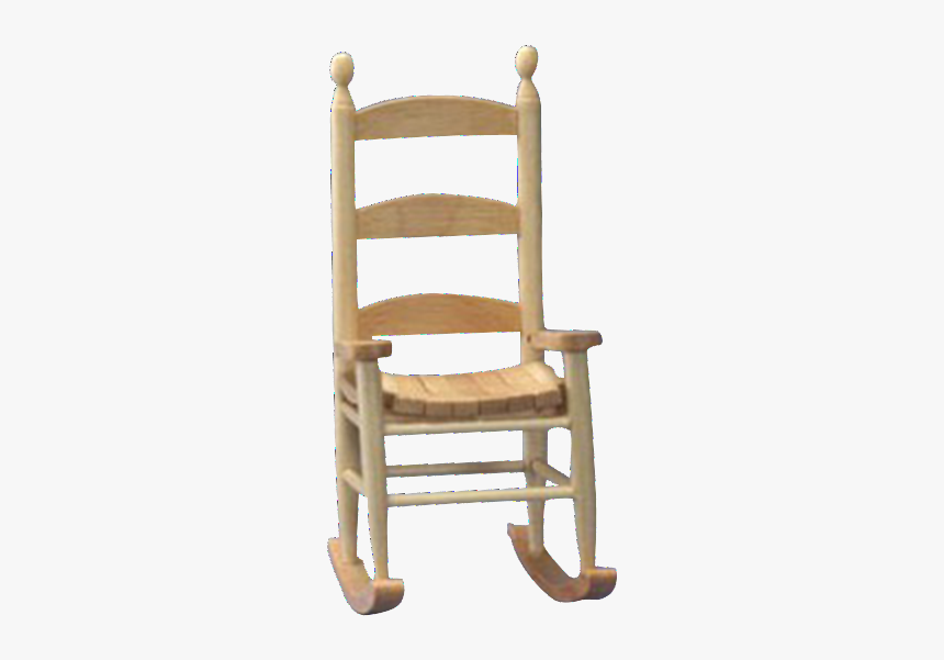 1 Inch Scale Dollhouse Miniature Oak Rocking Chair - Rocking Chair, HD Png Download, Free Download
