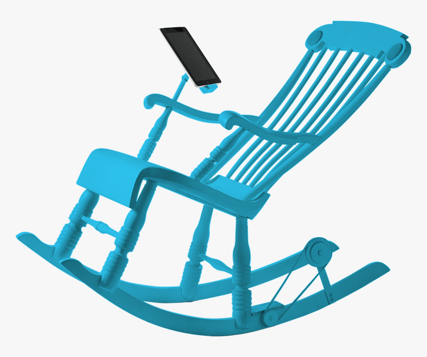 Unique Chairs Rilane - Blue Rocking Chair Clipart, HD Png Download, Free Download