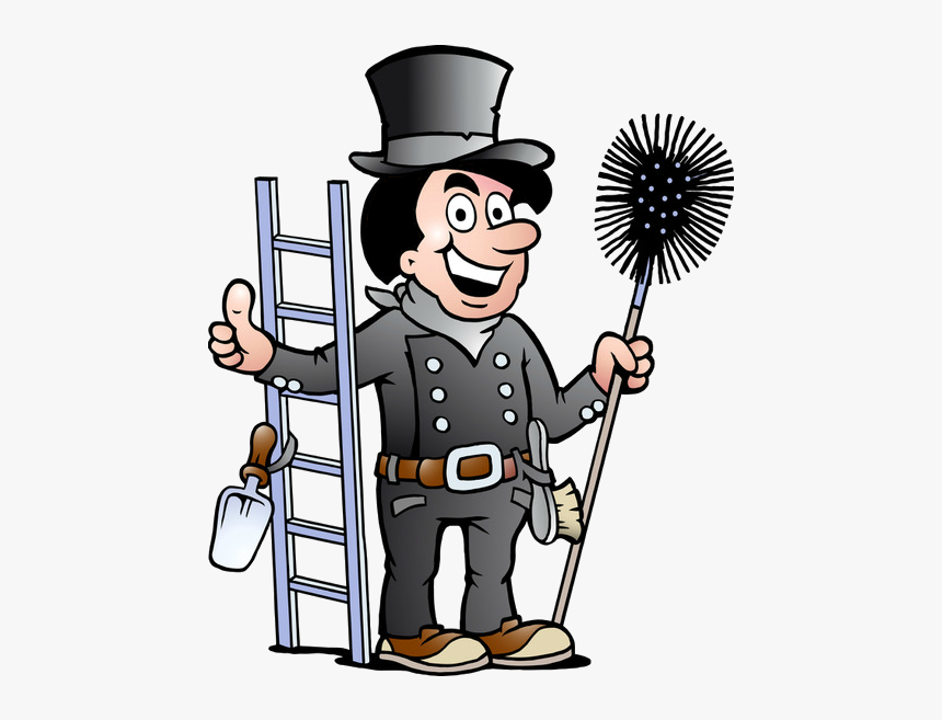 Clay"s Chimney Sweeping Services Fireplace - Chimney Sweep Clipart, HD Png Download, Free Download